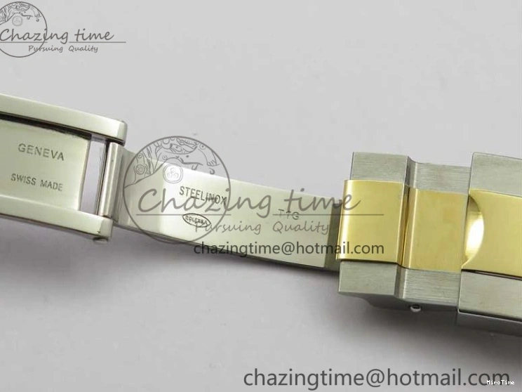 MiroTime 0520 Daytona 116520 SS YG UBF Best Edition Ice Blue MOP Crystal Markers Dial on SS YG Bracelet A Casual 2936